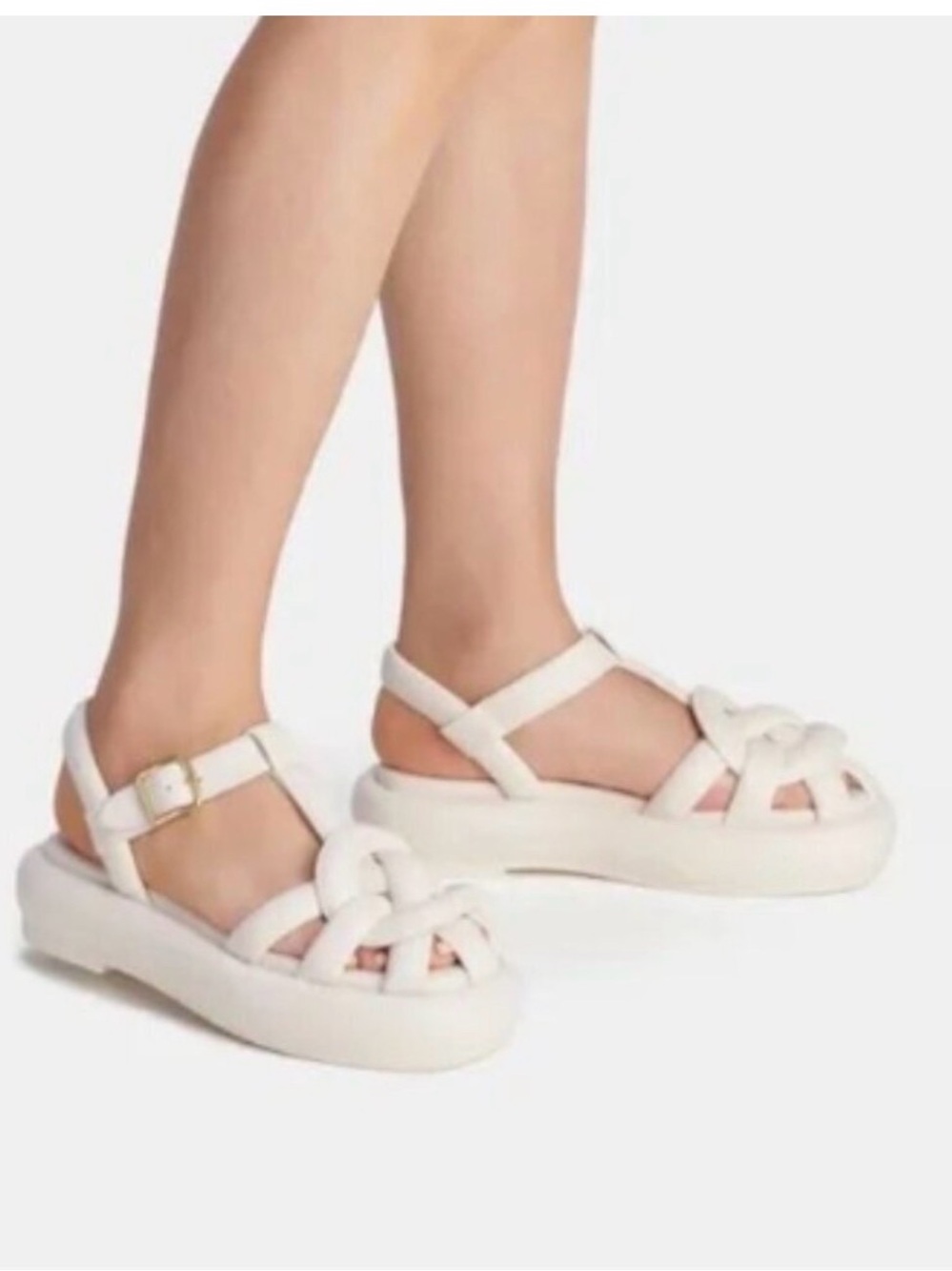 Coach Penney leather fisherman sandals